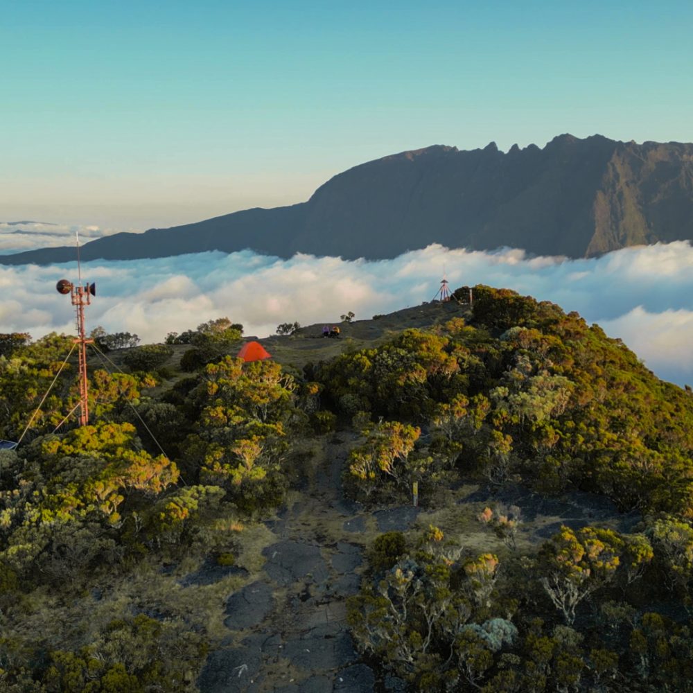 Roche Ecrite ile de la reunion bivouac